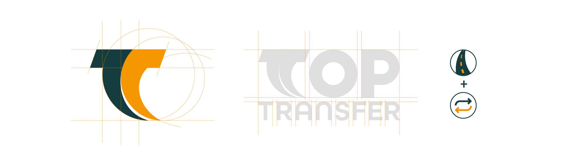 Portfolio Logodesign TopTransfer Logo Sketch und Konzept