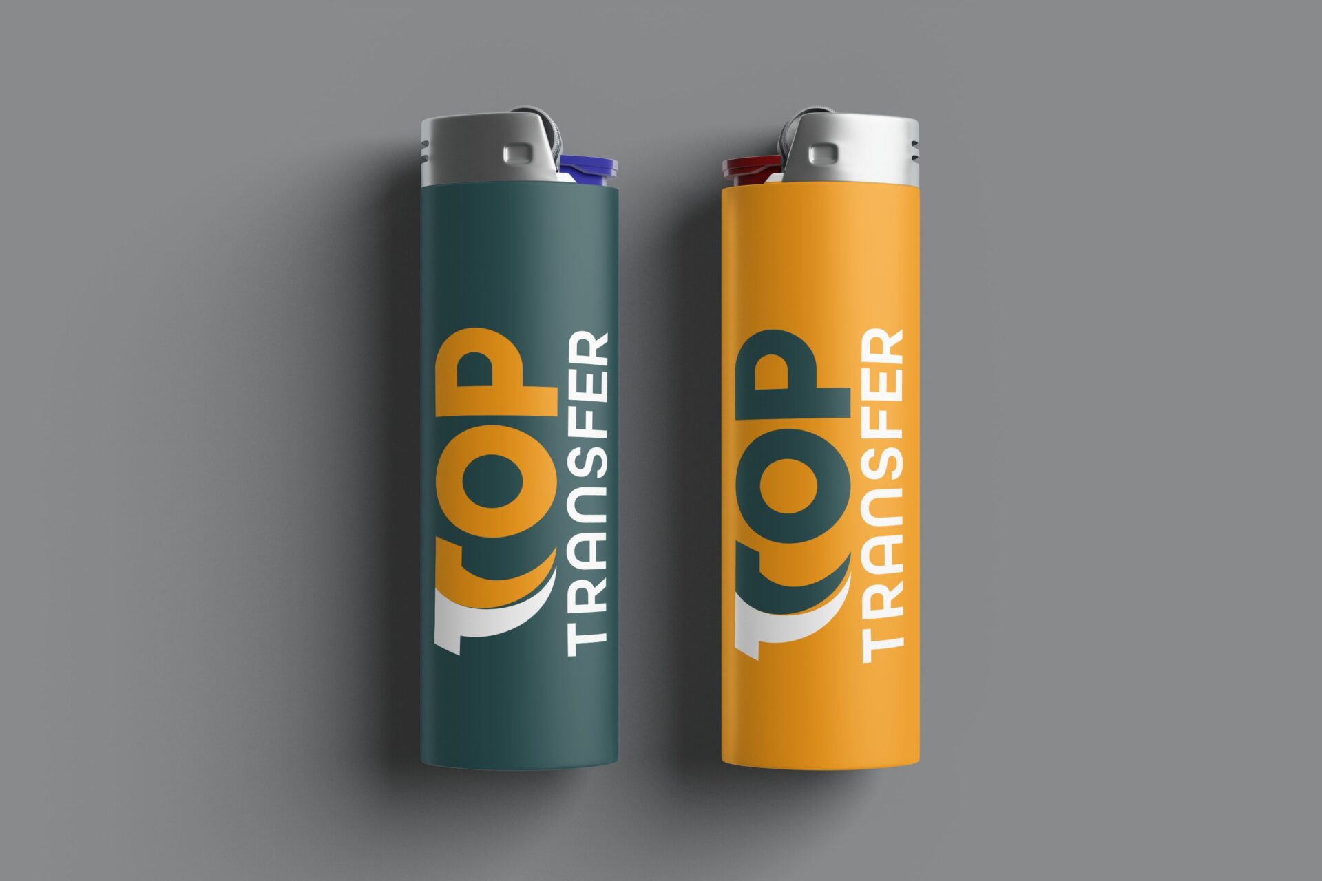 Portfolio Logodesign TopTransfer Werbeartikel Feuerzeug